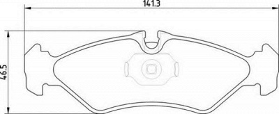 MAGNETI MARELLI 363700201826 -  Комплект тормозных колодок, дисковый тормоз
